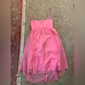 Lucy in the Sky babydoll dress in pink, never worn, size large